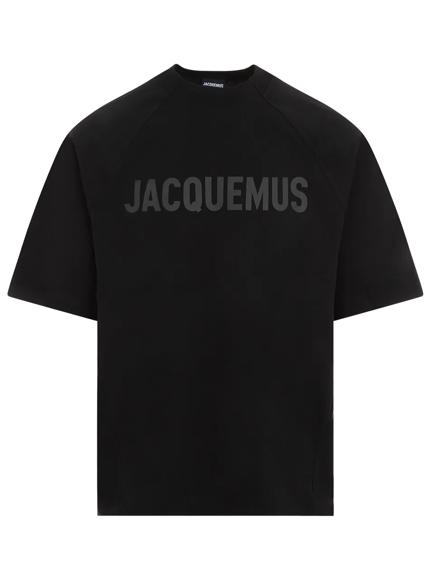 Jacquemus Le Typo Logo bedrukt T-shirt in zwart