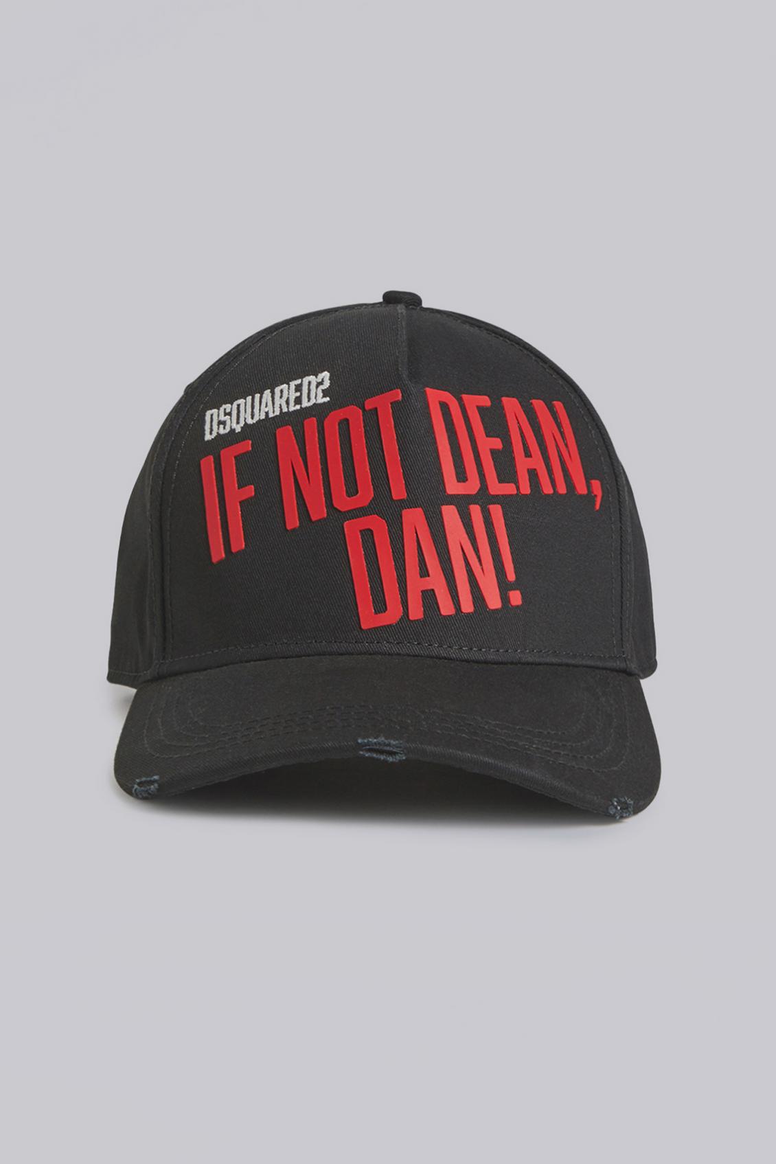 Dsquared2 Zo niet Dean, Dan! Baseballpet in zwart