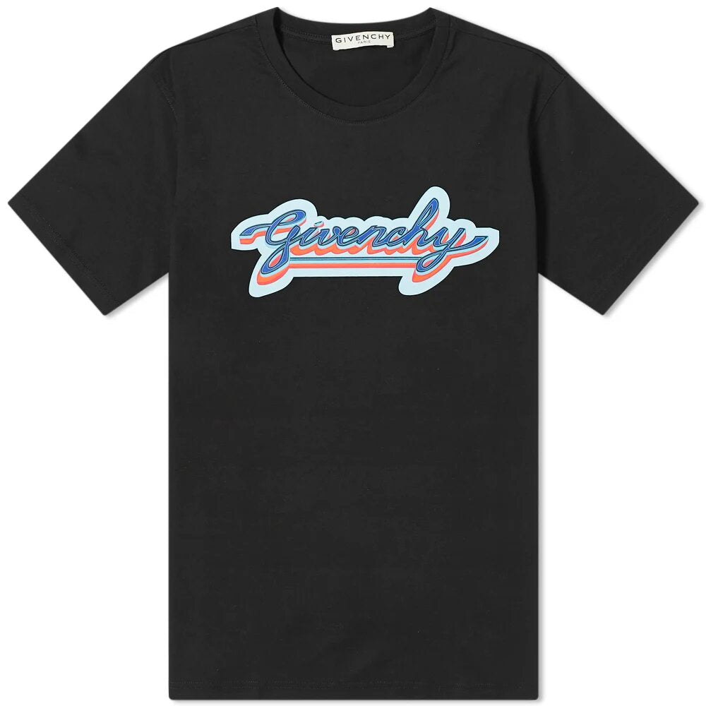 Givenchy Retro Logo T-shirt Zwart