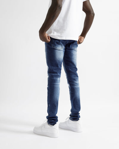 Magiri Montpellier gescheurde jeans met scheuren in blauw
