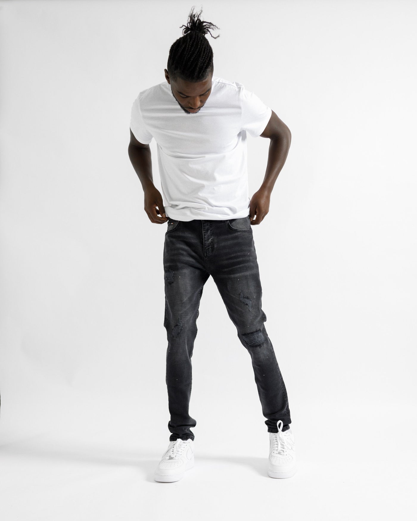 Magiri Marseille gescheurde jeans in zwart