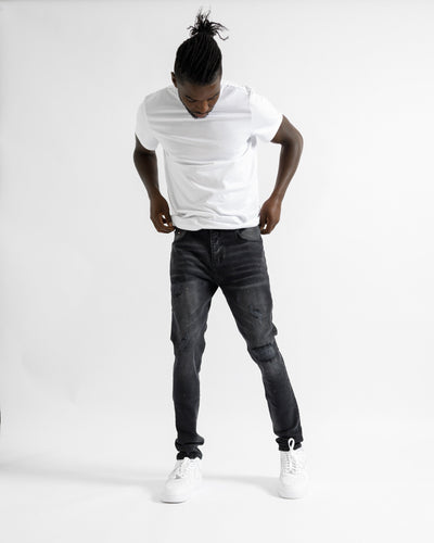 Magiri Marseille gescheurde jeans in zwart