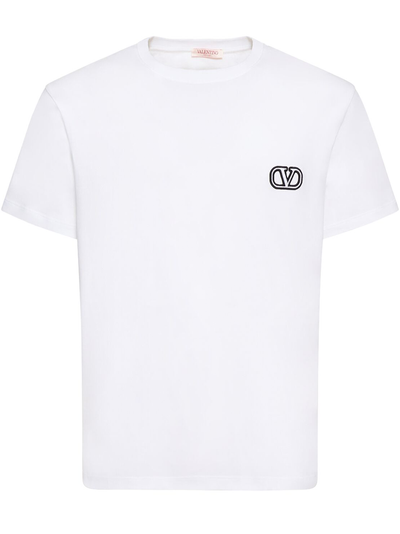 Valentino VLogo Signature Patch T-shirt in wit