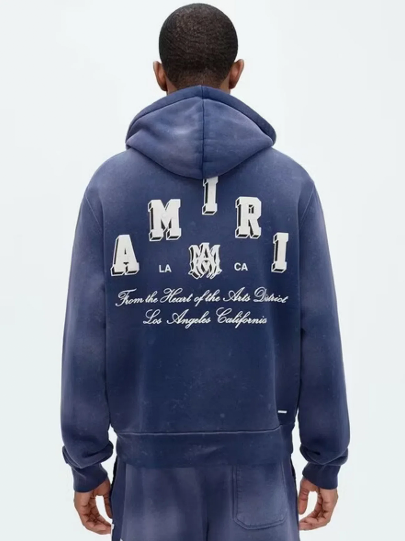 Amiri Vintage Collegiate Zip Hoodie in Blauw