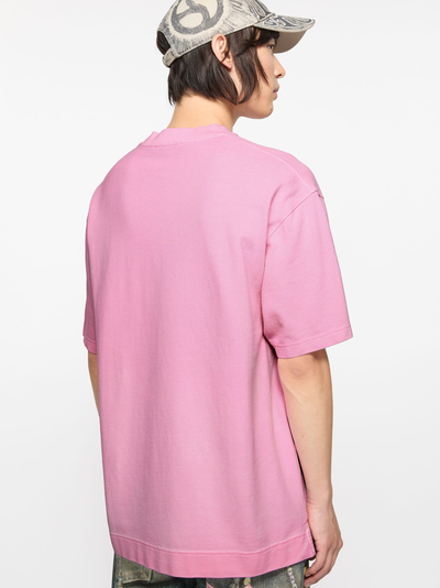 Acne Studios Embroidered Logo T-Shirt in Pink