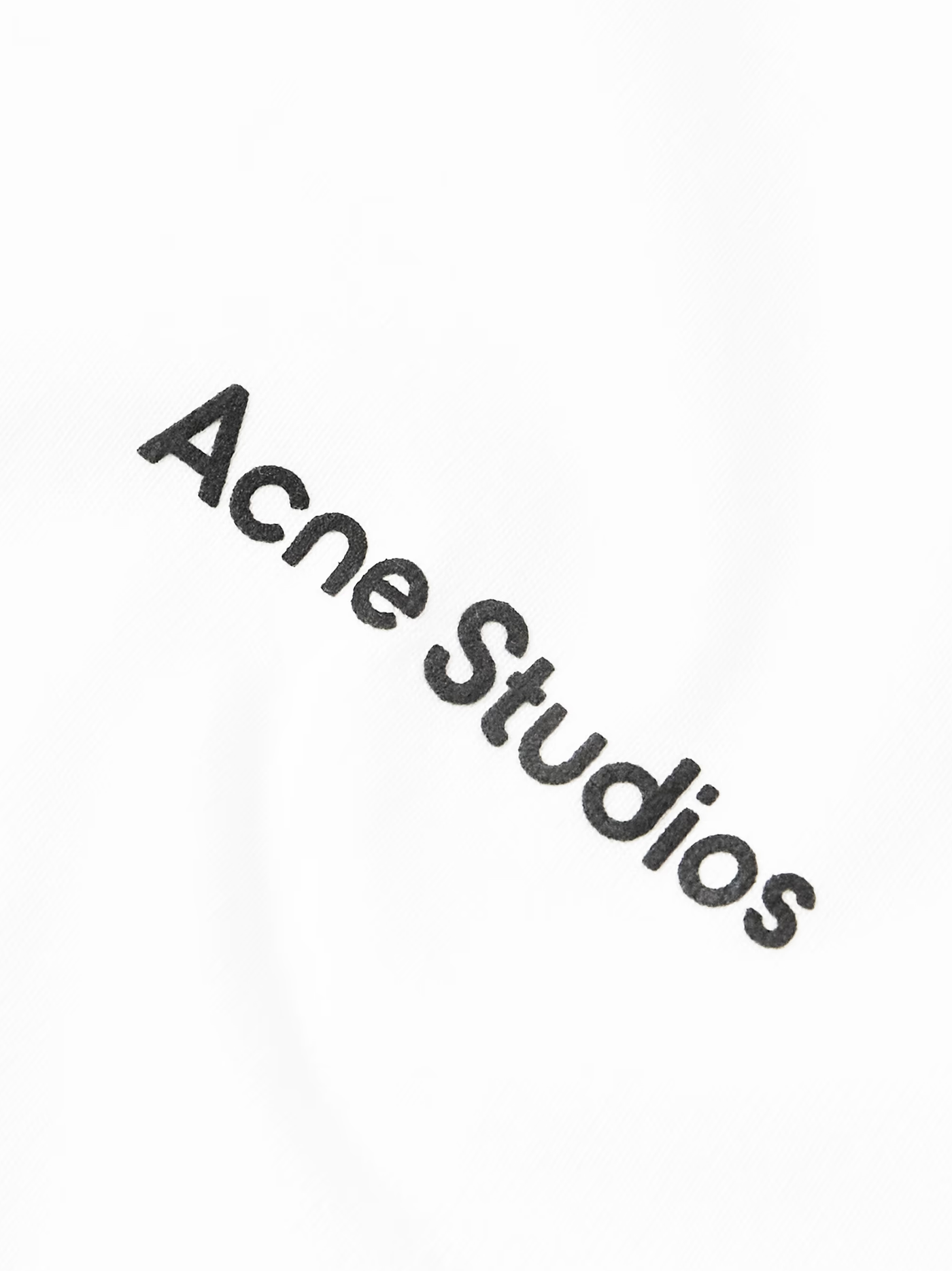 Acne Studios Stamp Logo T-shirt in het wit