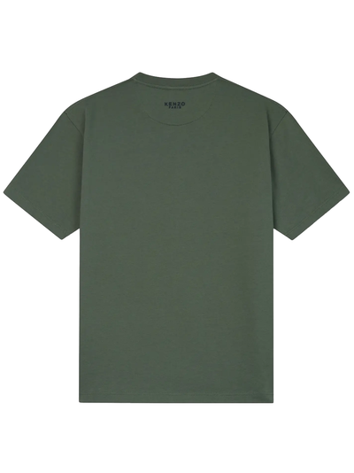 Kenzo Boke Flower geborduurd T-shirt in groen
