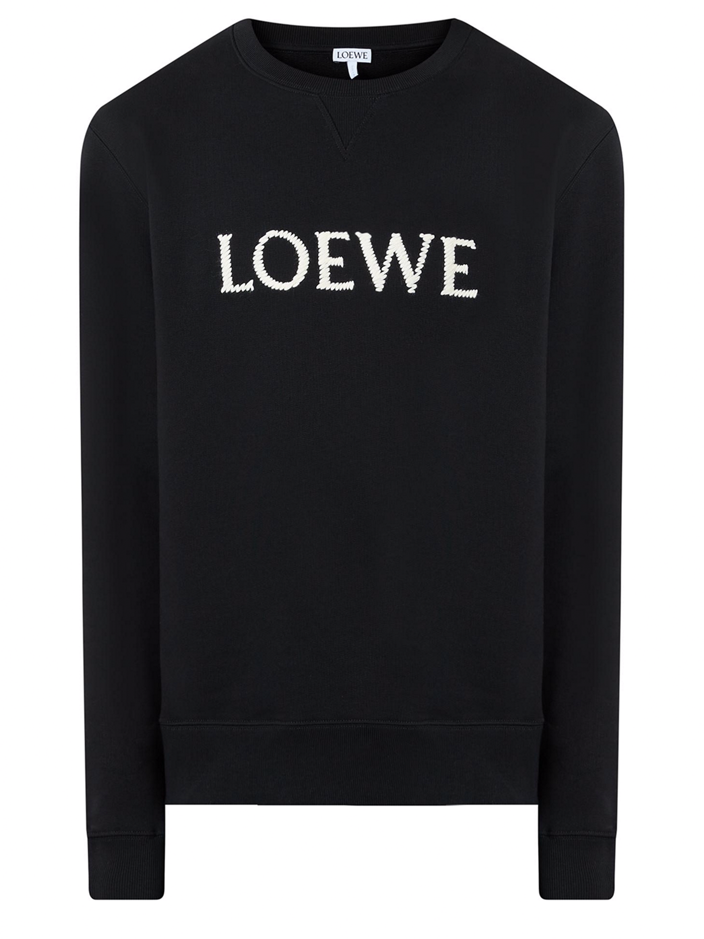 Loewe Logo Geborduurd Sweatshirt in Zwart