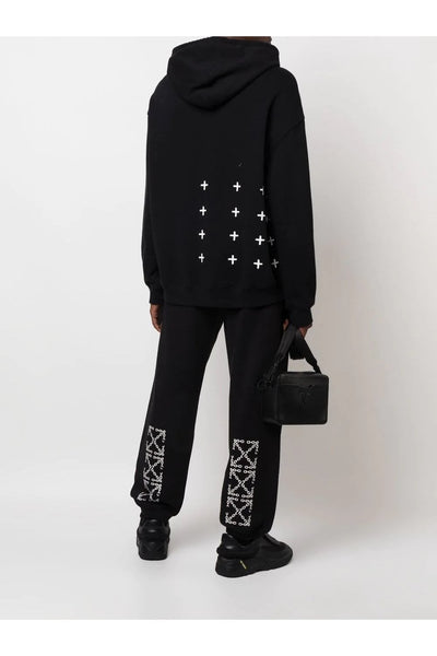 Off-White Chain Arrows bedrukte joggingbroek in zwart