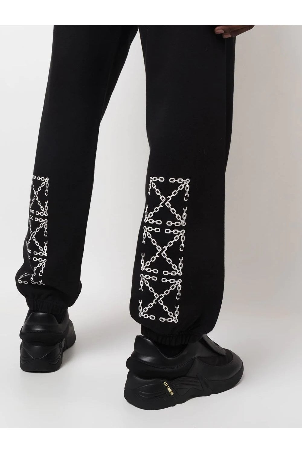 Off-White Chain Arrows bedrukte joggingbroek in zwart