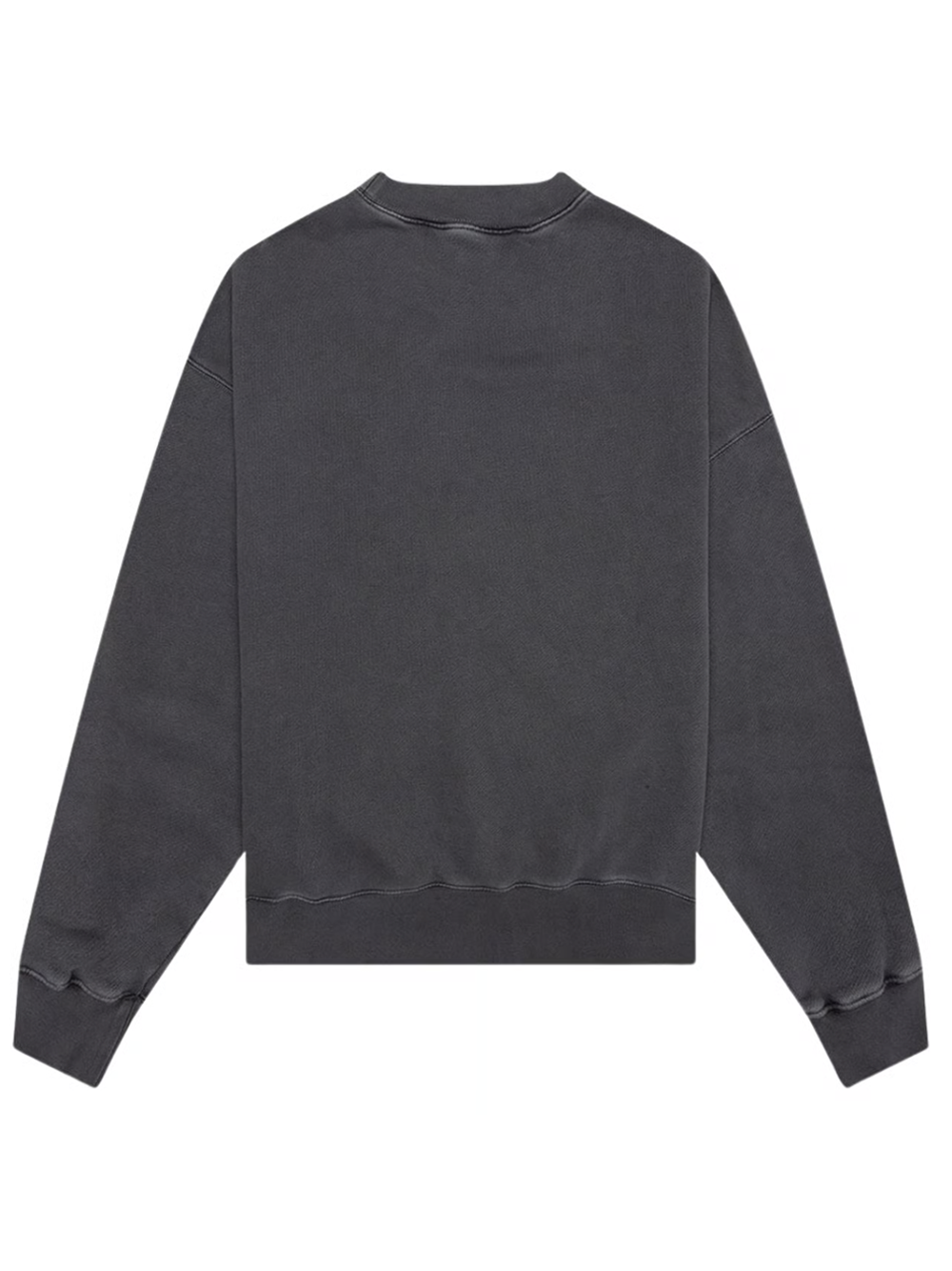 Palm Angels Curved Logo Washed Sweatshirt in het zwart