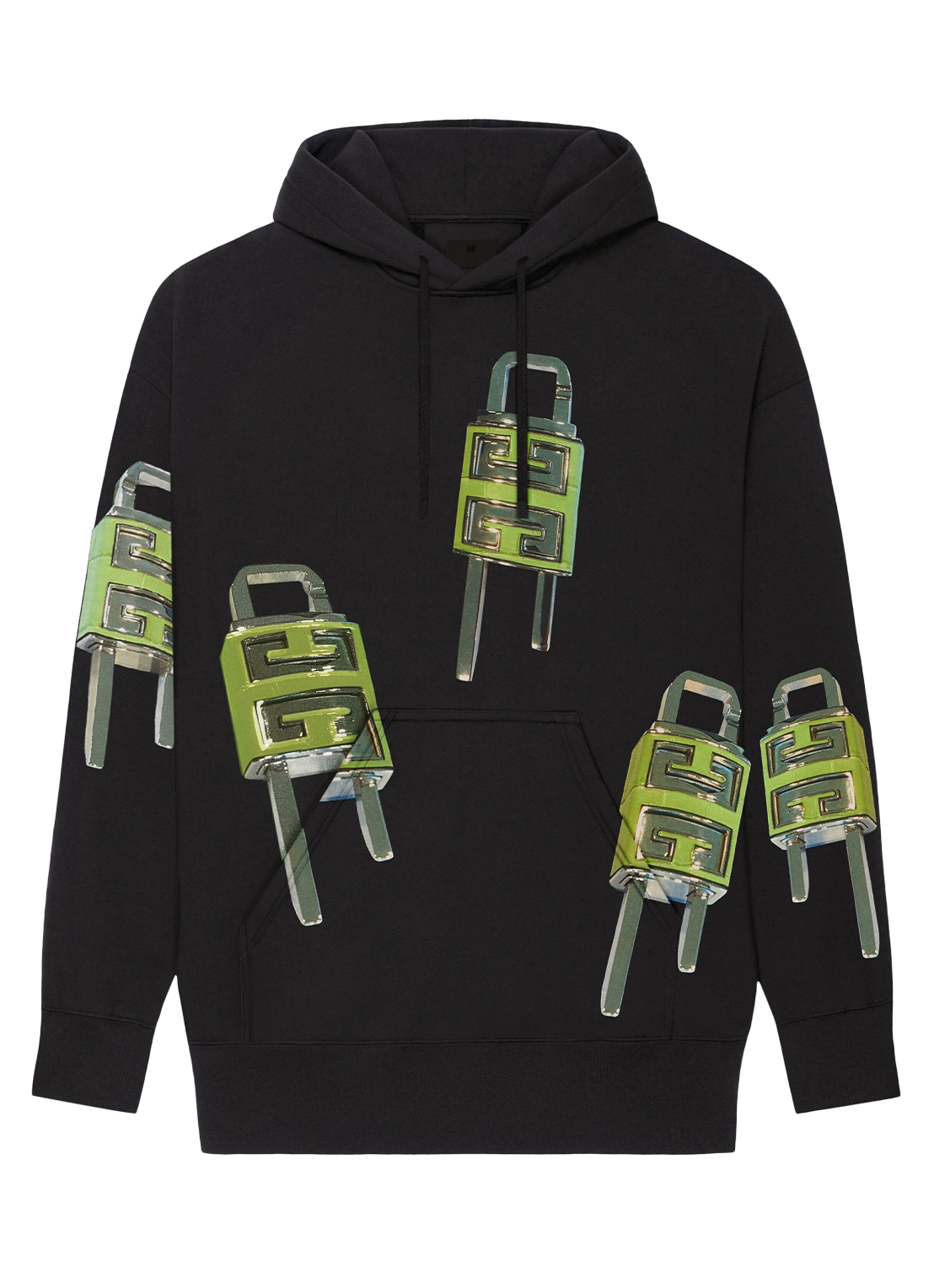 Givenchy 4G Lock Logo Oversized Hoodie in Zwart