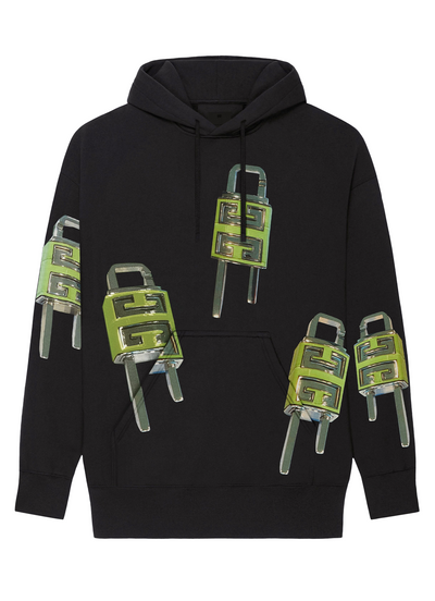 Givenchy 4G Lock Logo Oversized Hoodie in Zwart