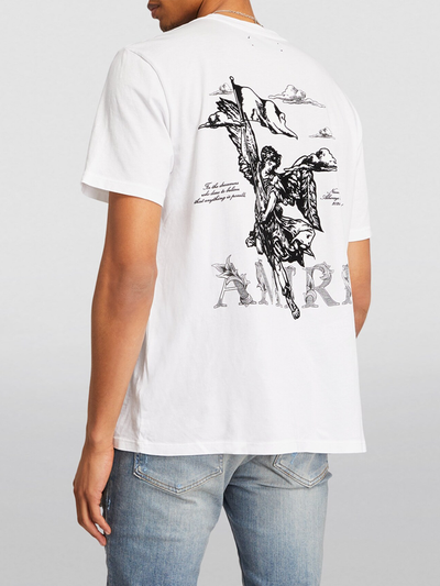 Amiri Angel Print T-shirt in wit