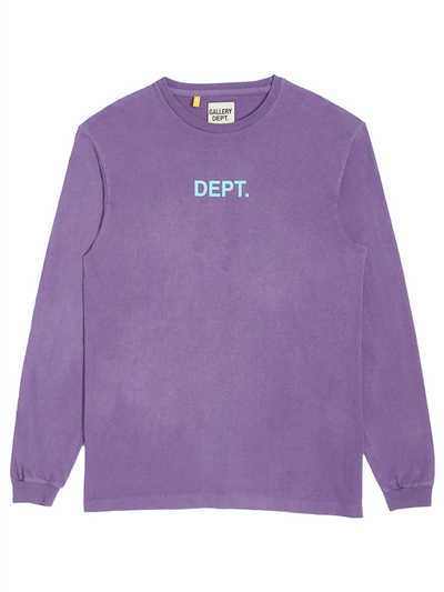 Gallery Dept Logo T-shirt met lange mouwen in paars