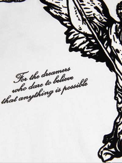 Amiri Angel Print T-shirt in wit