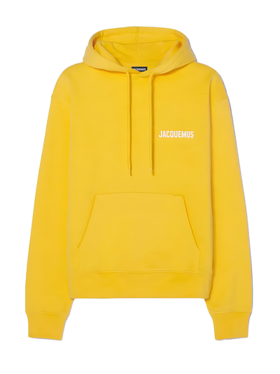 Jacquemus Le Hooded Sweatshirt in Yellow