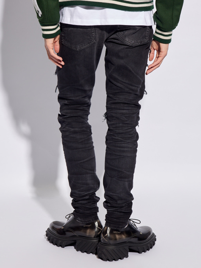 Amiri Bandana Camo Thrasher Jeans in Vervaagd Zwart
