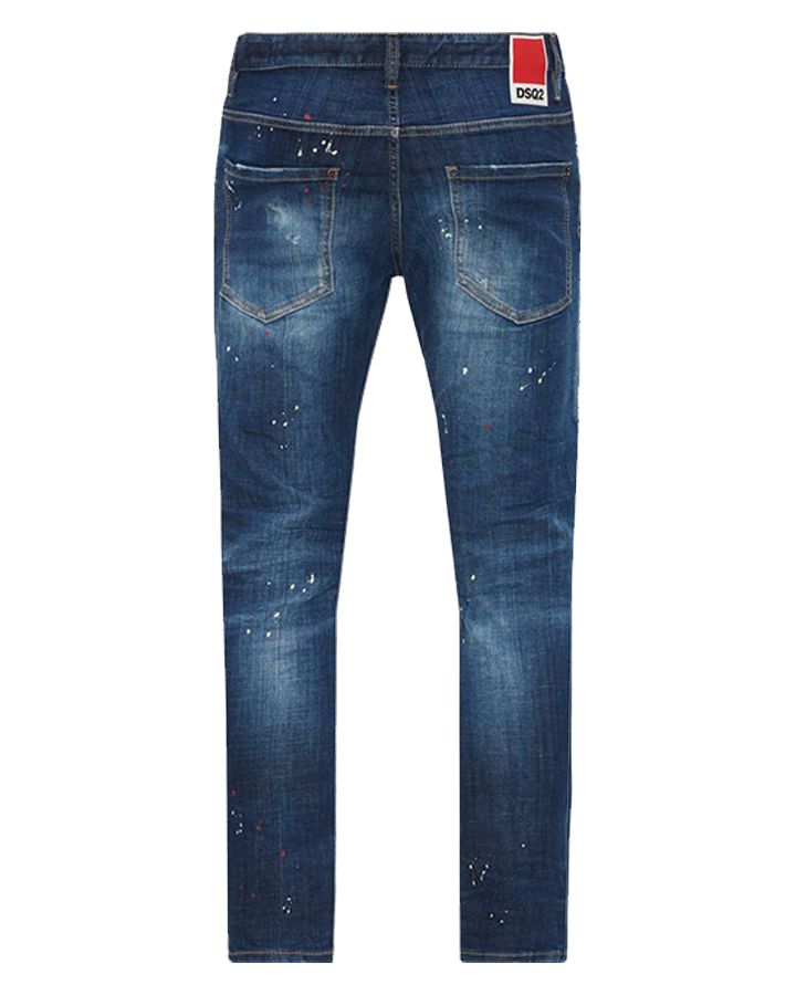 Dsquared2 DSQ2 Patch Ripped Skater Jeans in Blauw