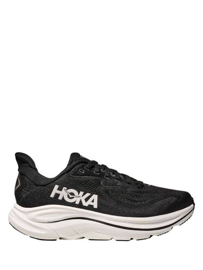 Hoka Clifton 10-trainers in zwart en wit