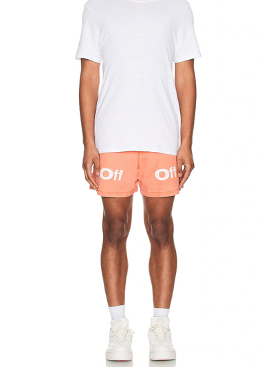 Off-White Bounce Off Sunset Swimshorts in Orange