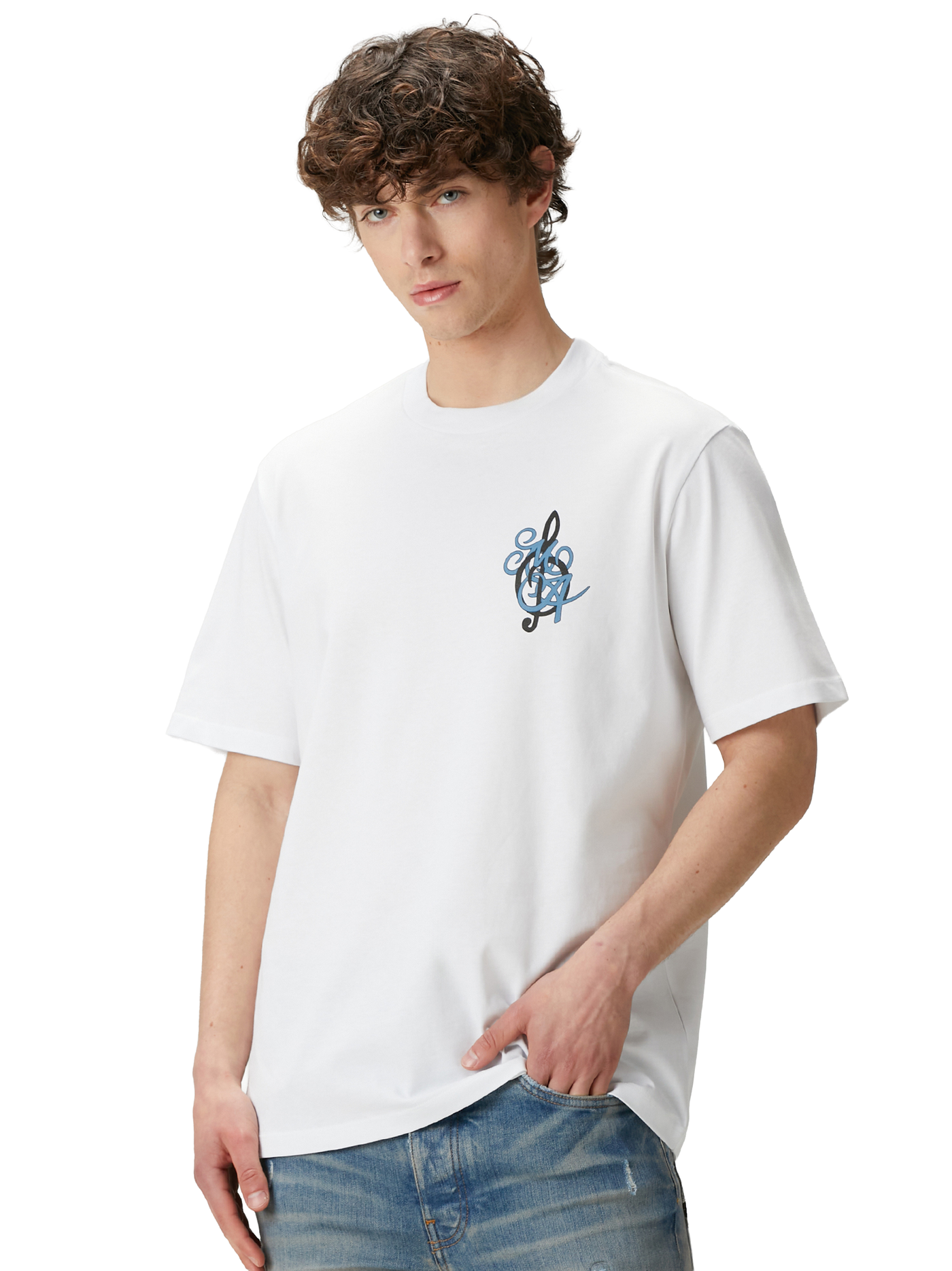 Amiri Jazz Band T-shirt in wit