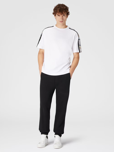 Missoni Zig Zag Sleeve T-shirt in Wit