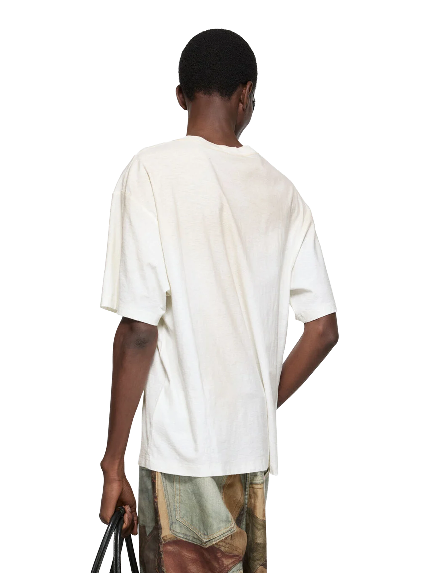 Acne Studios Stockholm Logo T-Shirt in 'Dusty White'