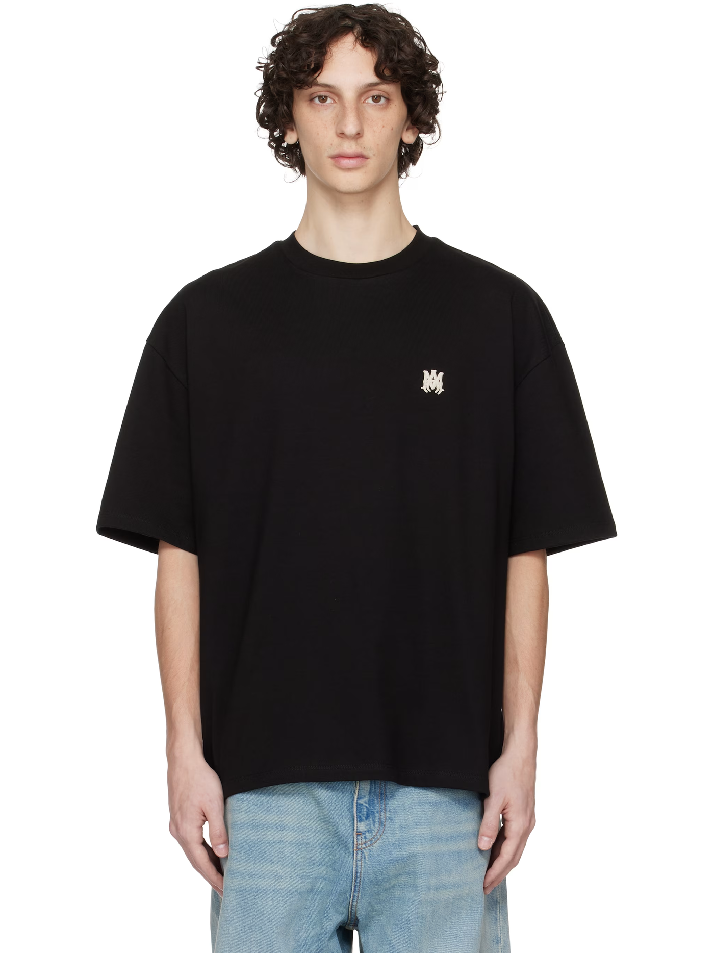 Amiri MA Logo Skater T-shirt in zwart