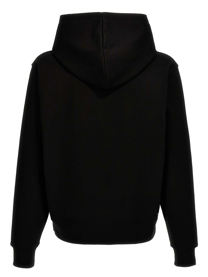 Amiri Staggered Chrome Logo Hoodie in Zwart