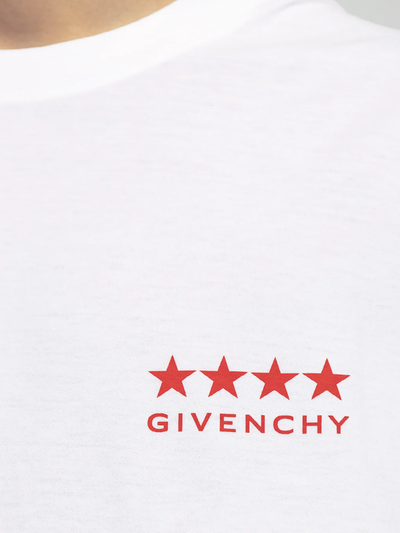 Givenchy 4-sterren T-shirt met logoprint in wit