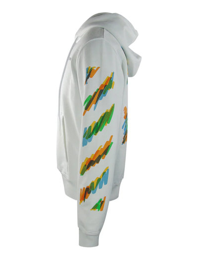 Off-White Colour Scribble Arrows bedrukte witte hoodie
