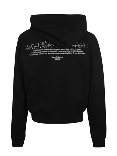 Off-White Figuur van Spraak Hoodie in Zwart