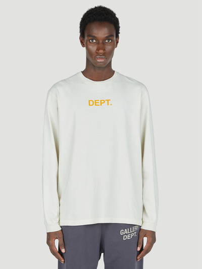Gallery Dept Dept Logo Long-Sleeve T-Shirt in Cream